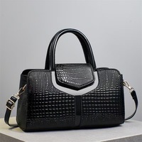 Sac à main en cuir PU avec décoration crocodile brillante, sac bandoulière personnalisé de haute qualité pour femmes, sac à bandoulière de marque pour dames