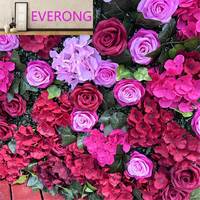 EV Künstliche Rosen-Blumenwand Stoff-Hochzeitspaneel Hintergrund