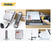 Control Remoto Inalámbrico Universal de Largo Alcance para Grúa de Remolque, IP66, 10 Botones, Una Velocidad, Encendido/Apagado