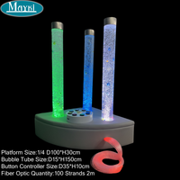 Kit de Sala Sensorial: Set de Esquina con Tubo de Burbujas, Equipo Interactivo Calmante, Columna de Burbujas LED con Asiento Acolchado para Autismo