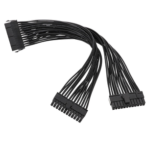 Cable Divisor de Fuente de Alimentación Dual PSU de 24 Pines ATX para Placa Base, Cable de Extensión ATX, Adaptador en Y de PSU Hembra a Macho - Product Image 5