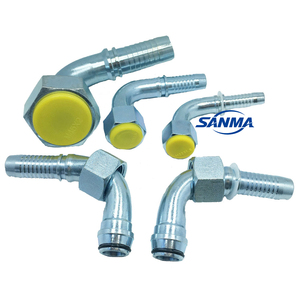 20491 Raccords hydrauliques en acier au carbone zingué à 90 degrés, métriques, femelles, avec joint torique conique à 24 degrés, connexion par soudure, commande minimum 1 - Product Image 5
