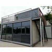 Edificio Modular Prefabricado de Lujo, Estructura de Acero, Villa de 2 Pisos, Vivienda Portátil, Casas Prefabricadas, Casa Contenedor de Vidrio