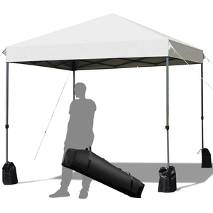 Blanco <span class=keywords><strong>Azul</strong></span> 3x3 Pop-Up PVC Canopy Carpa Impermeable Gazebo plegable para eventos al aire libre Exposiciones Balcón Uso Trade Show Carpas - Product Image 1