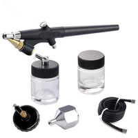 Set Perlengkapan Airbrush Profesional BT-138 untuk Seni Tubuh & Kuku, Set Lukis Aerograf Kosmetik dengan Bahan Tembaga