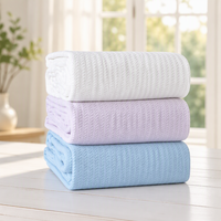 Couverture chauffante 100 % coton, tissée, portable, pour lit d'hôpital, épaisse, unie, pour l'été, usage domestique, hôtelier et en voyage