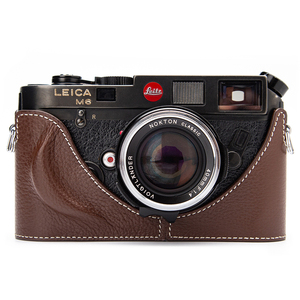 Rétro véritable appareil photo demi-étui en cuir véritable sac pour appareil photo pour <span class=keywords><strong>Leica</strong></span> MP <span class=keywords><strong>M4</strong></span> M3 M2 M1 M6 MDa photographie sac étui boîte personnaliser - Product Image 6