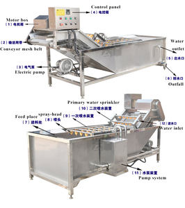 Machine de nettoyage multifonctionnelle pour fruits et légumes avec lavage à bulles d'air, facile à utiliser, 220V - Product Image 3