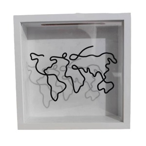 Wooden Bank Ticket Cash Organizer Money Storage Box Saving Money Postcard Souvenir Bank Postcard Collect <b>Photo</b> <b>Frame</b> - Product Image 2