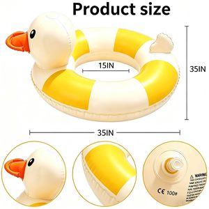 Hot Sale 35 Inch <b>Inflatable</b> Pool Swim Ring Large Adult Float Heavy Duty Water Fun Tube for Beach Lake Summer Holiday Pool Party - Product Image 2