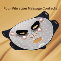 Masque facial personnalisé à vibrations, massage LED, thérapie par lumière rouge proche infrarouge pour massage facial