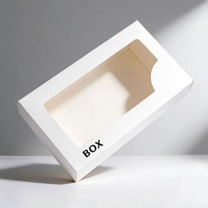 Caja de Cartón Blanca con Acabado UV Personalizada de Fábrica para Exhibición de Bufandas y Accesorios de Moda, Embalaje Brillante para Regalos - Product Image 1
