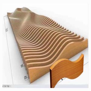 アルミ製バッフル天井タイル耐火病院 & スーパーマーケット用CE認定穴あき金属製木目付き - Product Image 6