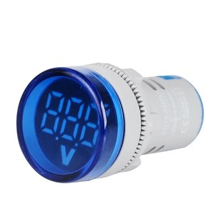 Voltmètre numérique AD101-22VMS 22mm 20-500V AC, indicateur LED mini rouge vert jaune, voyant lumineux <span class=keywords><strong>de</strong></span> panneau - Product Image 4