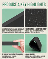 Doublure en mousse IXPE imperméable et écologique pour les étuis de matériel de plein air |   Durable et résistant aux intempéries