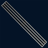 Diffuseur linéaire à 2 fentes, taille personnalisée, diffuseur linéaire en aluminium de haute qualité pour la climatisation, grille de ventilation