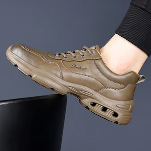 รองเท้าทรง Chunky สีดำสำหรับผู้ชาย แบบหุ้มข้อต่ำ ระบายอากาศได้ดี มีเชือกผูก สวมใส่สบาย เหมาะสำหรับกิจกรรมกลางแจ้งและเล่นกีฬา - Product Image 2