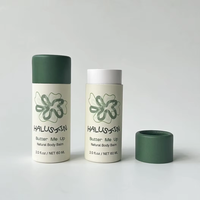 Baume à lèvres biodégradable déodorant cylindre conteneur 5g/10g carton Push up résistant à l'huile moderne papier Tube