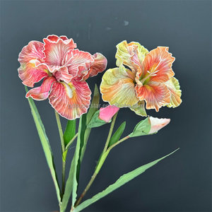 Flores Artificiales E-688, <span class=keywords><strong>Iris</strong></span> Artificiales de Tallo Largo, Ramas de Flores de <span class=keywords><strong>Iris</strong></span> Individuales, Gran Venta - Product Image 4