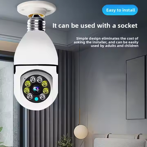 Mini kapalı geniş açılı Wifi kamera hareket algılama Alarm yeni ürün-ip güvenlik ağ ampul tasarım sensörü CMOS veri bulut - Product Image 3