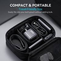 Cargador Rápido GaN PD de 45W con Enchufe Fijo para la UE, Pantalla Digital, Cargador de Pared USB-C Único, Mini Cargador Portátil para Teléfono y Laptop