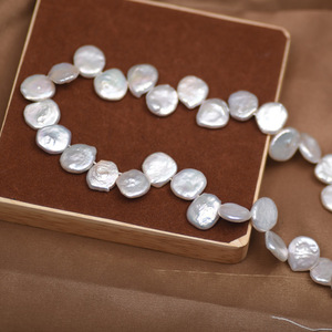 Perlas Barrocas Blancas Naturales de Agua Dulce de 12 mm, Accesorios de Botones con 28 Orificios y Pétalos, Opciones de Color para DIY - Product Image 4