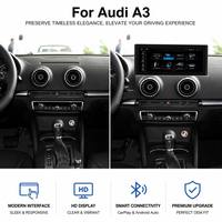 Autoradio 10,25/12,3 pouces pour Audi A3 (2014-2019) avec Snapdragon 665/685, CarPlay et Android Auto sans fil, GPS, WiFi