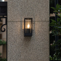 Lanterne murale d'intérieur et d'extérieur pour décoration de luxe Lampe moderne en verre à lumière LED Lampe murale moderne pour les chambres