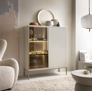 Elegant Glass Door <strong>Display</strong> <strong>Sideboard</strong> <strong>Cabinet</strong> with Inside Light - Product Image 6