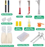 Kit d'apiculture 31 pièces Pomelo – État neuf – Combinaison d'apiculteur, stylo de marquage d'abeilles, enfumoir, cadre de ruche en polyester