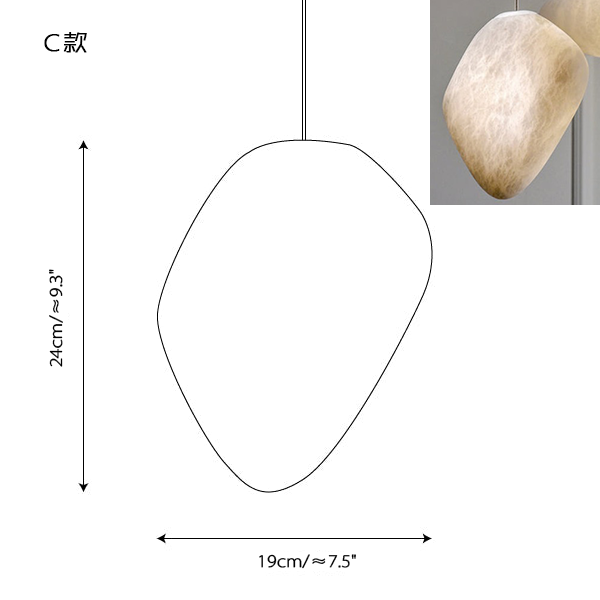 Tête simple de type C (marbre espagnol)