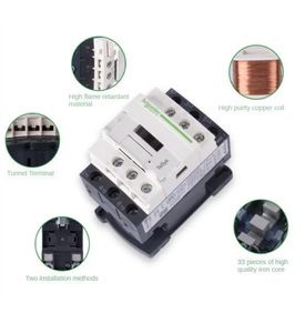 Schneider-contactor tripar de 220v <span class=keywords><strong>CA</strong></span> 3 P 3 fases 3 polos 50/60Hz LC1D25 LC1D32 LC1D38 - Product Image 3