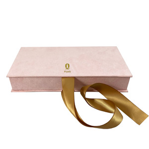 <b>Pink</b> Suede Photo USB <b>Box</b> UV Coating Matt Glossy Lamination Embossing Silver Foil-Paper Cardboard Material Gold Foil Vanishing - Product Image 1