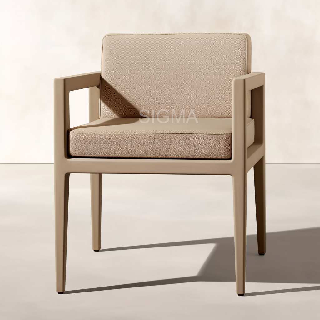 SIGMA New Arrival  Outdoor Patio Furniture  Solid Teak Wood Rectangular Dining Table Chairs Dining Table Set