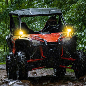 New 12V 40 wát <span class=keywords><strong>LED</strong></span> làm việc hổ phách đèn sương mù màu vàng PC ống kính không thấm nước UTV phụ kiện xe hơi vật liệu nhôm 24V điện áp 3000K màu - Product Image 5