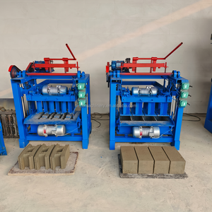 Machine à mouler les briques vibrantes Zhebang Qtj4-26 avec moteur et engrenage, machine automatique de fabrication de blocs creux en ciment 4,8 kW 380 V - Product Image 6