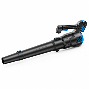 Souffleur sans fil professionnel 20V sans balais, vitesse 49m/s, <span class=keywords><strong>d</strong></span>ébit <span class=keywords><strong>d</strong></span>'<span class=keywords><strong>air</strong></span> 12m³/min, canon à <span class=keywords><strong>air</strong></span> haute capacité, vente en gros - Product Image 1