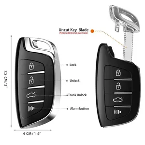 Xhorse XSCS00EN Télécommande Smarty colorée pour Crystal Style(<span class=keywords><strong>Smartkey</strong></span>) Smart Key 4 boutons pour VVDI2 Mini Key Tool Version anglaise - Product Image 3
