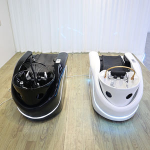 Moderner Elektrischer Friseurstuhl für Kopf-Spa und Haarwäsche, Luxuriöses 4D-Ganzkörpermassage-<span class=keywords><strong>Shampoo</strong></span>-Bett mit Licht und Dampfgarer - Product Image 4