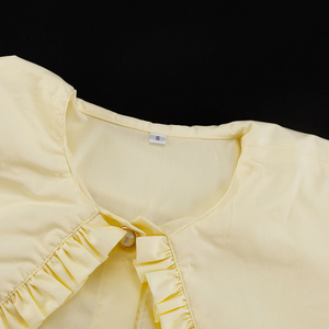 Summer Fall Lacework Trimming Polyester Cotton <strong>Peter</strong> <strong>Pan</strong> <strong>Collar</strong> Long Sleeve Women's Shirts And <strong>Blouse</strong> 2026 Tops Casual Mujer - Product Image 6