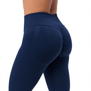 Pantalon de yoga de maternité personnalisé OEM, en nylon et élasthanne, taille haute, jambe droite, extensible dans les quatre sens, respirant, pour l'entraînement et la gym - Product Image 5