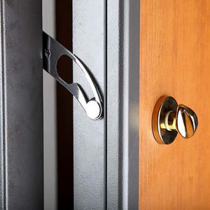 Puerta Blindada para Estilo Europeo de Apertura Abatible y Posición Exterior, <span class=keywords><strong>Puertas</strong></span> de Seguridad de PVC Estilo Italiano con Recubrimiento en Polvo y Tiras Modernas - Product Image 4