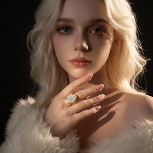 Anillo de Halo de Plata de Ley S925 con Moissanita de Corte Cojín para Mujer, Anillo de Compromiso de Lujo, Regalo Conmemorativo, Anillo de Dedo para Dama - Product Image 3