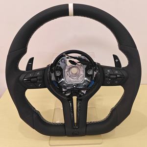Volant de direction sport blanc personnalisé pour <span class=keywords><strong>BMW</strong></span> Série 3, Série 5, M3, M5, M6, F30, F10, F15, E60, E70, E71, E90, E91, E92, X3, X4, X5, X6 - Product Image 2