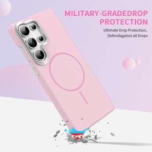 Custodia Protettiva Sottile in PC con Ricarica Wireless per <span class=keywords><strong>Samsung</strong></span> <span class=keywords><strong>Galaxy</strong></span> S26 5G, Antiurto, Colore Oro - Product Image 2
