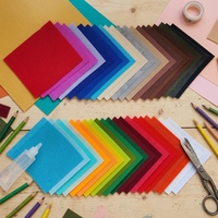 Feutre Coréen Épais et Coloré en Laine Naturelle, 1,2 mm et 3 mm, pour Couture DIY, Arc-en-ciel, Feutre de Laine Moyenne Pressé et Rigide