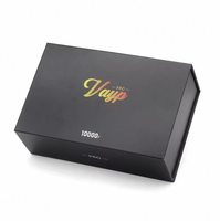Boîte d'emballage cadeau double à deux tiroirs et deux couches avec logo personnalisé éponge de stratification mate à gaufrage magnétique rigide et dur