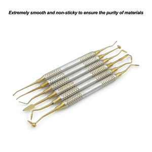 Kit d'instruments dentaires, spatule de remplissage en résine <span class=keywords><strong>composite</strong></span>, outils de remplissage, équipement hydraulique de thérapie <span class=keywords><strong>dentaire</strong></span> en métal, 6 pièces - Product Image 4