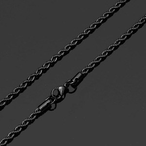 NS1061 로프 체인 목걸이 골드 스테인리스 스틸 남녀공용 - Product Image 6