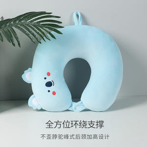 Almohada de cuello en forma de U con diseño de animales, 28x26x14cm, almohada de soporte portátil para viajes, para la oficina, la siesta y el avión - Product Image 5